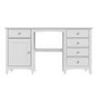 Fenton 5 Drawer 1 Door Dressing Table in Light Grey
