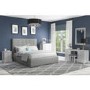 Fenton 5 Drawer 1 Door Dressing Table in Light Grey