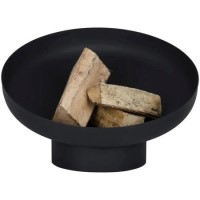 Fallen Fruits Black Metal Sloping Fire Bowl