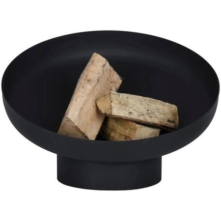 Fallen Fruits Black Metal Sloping Fire Bowl