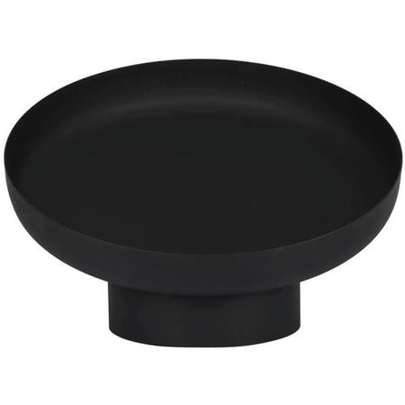 Fallen Fruits Black Metal Sloping Fire Bowl