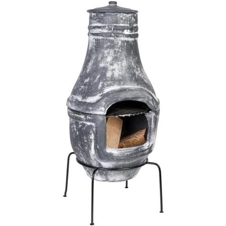 Outdoor Small Terrace Heater in Terracotta Grey 