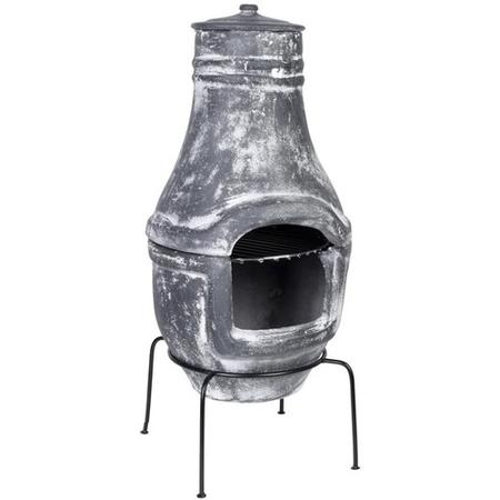 Outdoor Small Terrace Heater in Terracotta Grey 