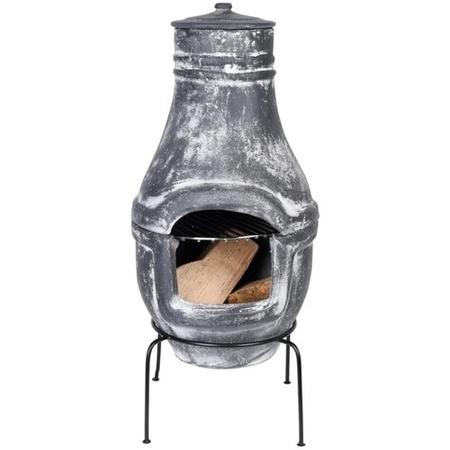 Outdoor Small Terrace Heater in Terracotta Grey 