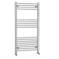 Ellie Chrome Flat Heated Towel Rail Radiator - 600 x 1200mm