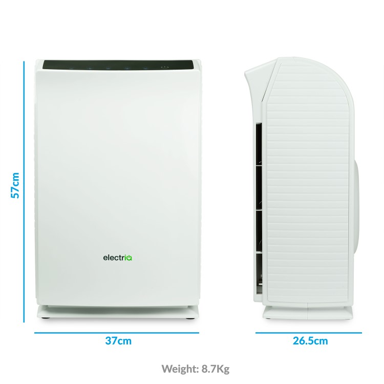 electriQ 7 Stage True HEPA UV PM2.5 Smart Air Purifier with Air Quality Sensor