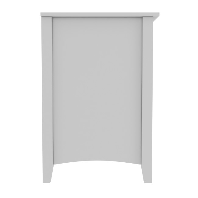 Light Grey Painted 3 Drawer Bedside Table - Finch