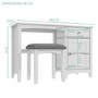 Finch Office Desk in Light Grey