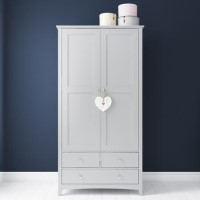 Finch Combi 2 Door 3 Drawer Wardrobe in Light Grey Finch Combi 2 Door 3 Drawer Wardrobe in Light Grey