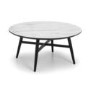 Small Round Coffee Table with Faux Marble Top - Julian Bowen Firenze
