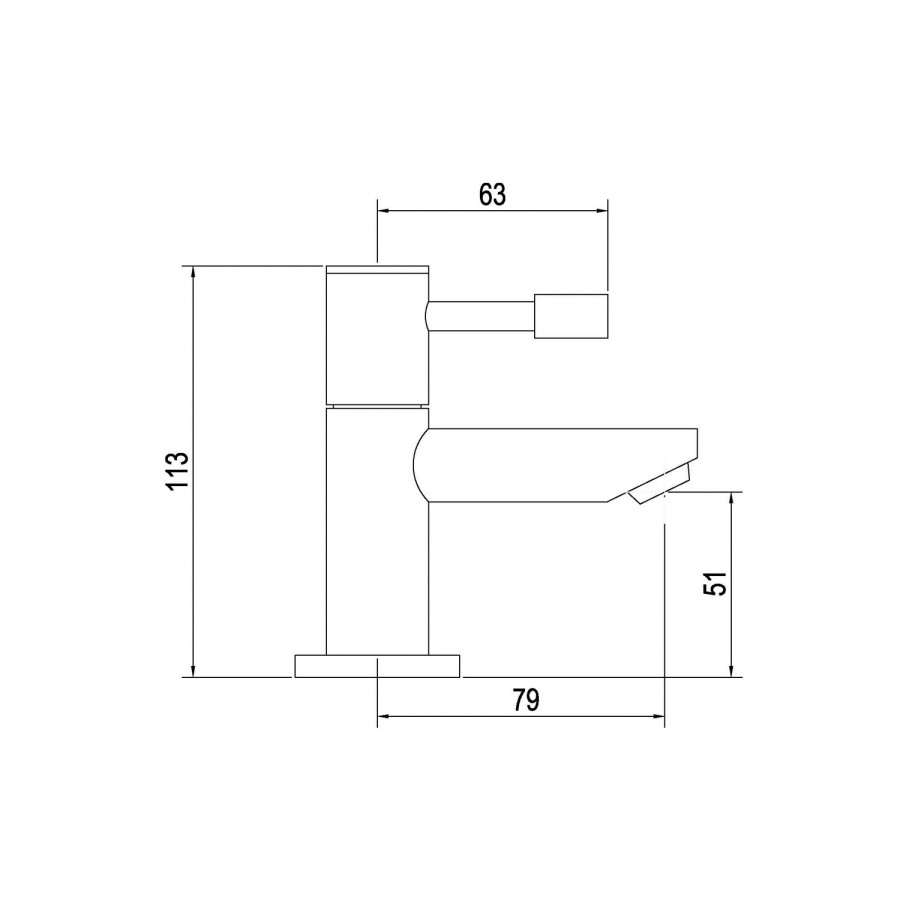 Deck Mounted Lever Basin Taps
