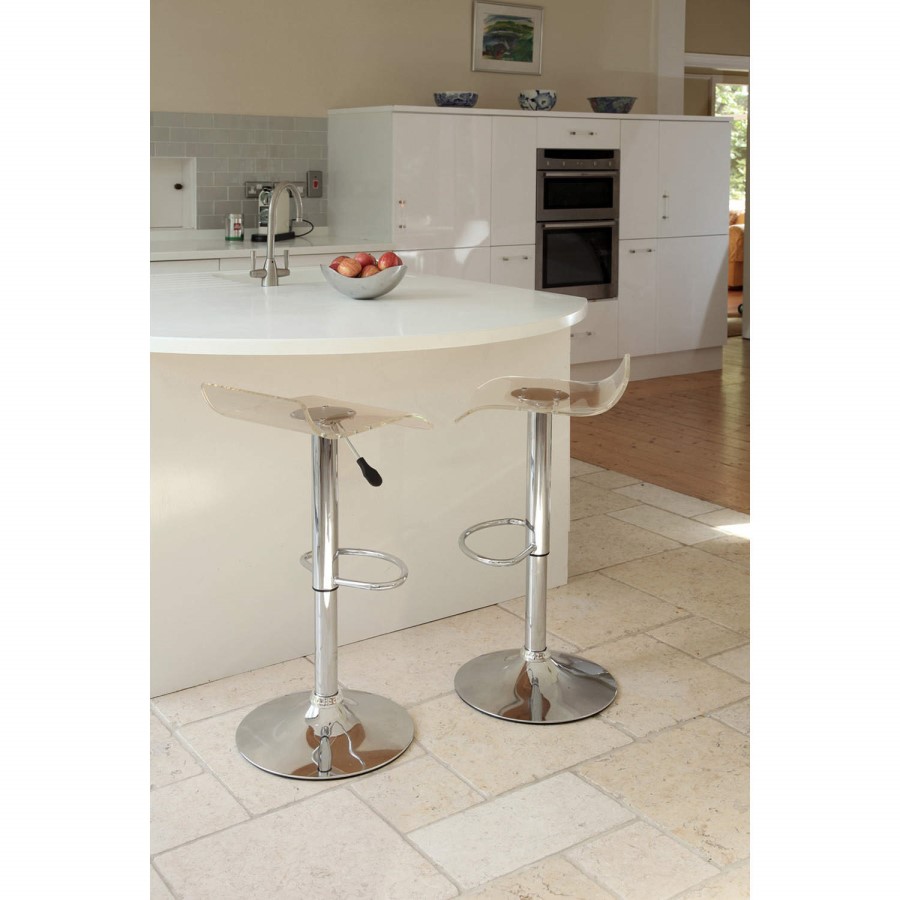 Wilkinson Furniture Flow Clear Bar Stool - Pair