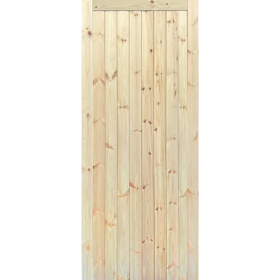 External Pine Framed Ledged &amp; Braced Gate - Unfinished, 1981 x 762 x 44 mm