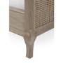 Light Oak Rattan Double Bed Frame - Fleur