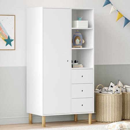 Childrens wardrobe with drawers hotsell