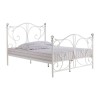 LPD White Metal Double Bed Frame - Florence