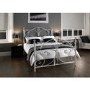 LPD White Metal Double Bed Frame - Florence