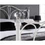 LPD White Metal Double Bed Frame - Florence