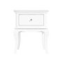 Florentine 1 Drawer French Style Bedside Table in White