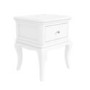 Florentine 1 Drawer French Style Bedside Table in White