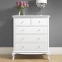GRADE A1 - Florentine French Style 2+3 Chest of Drawers in White