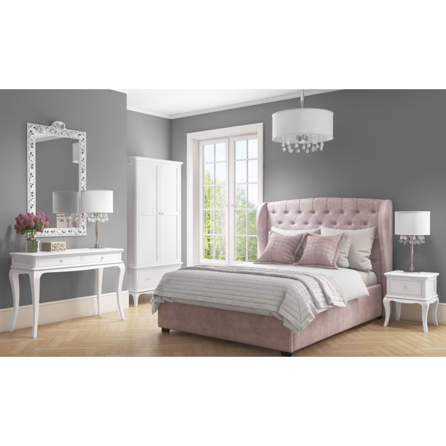 GRADE A1 - Florentine French Style 2+3 Chest of Drawers in White