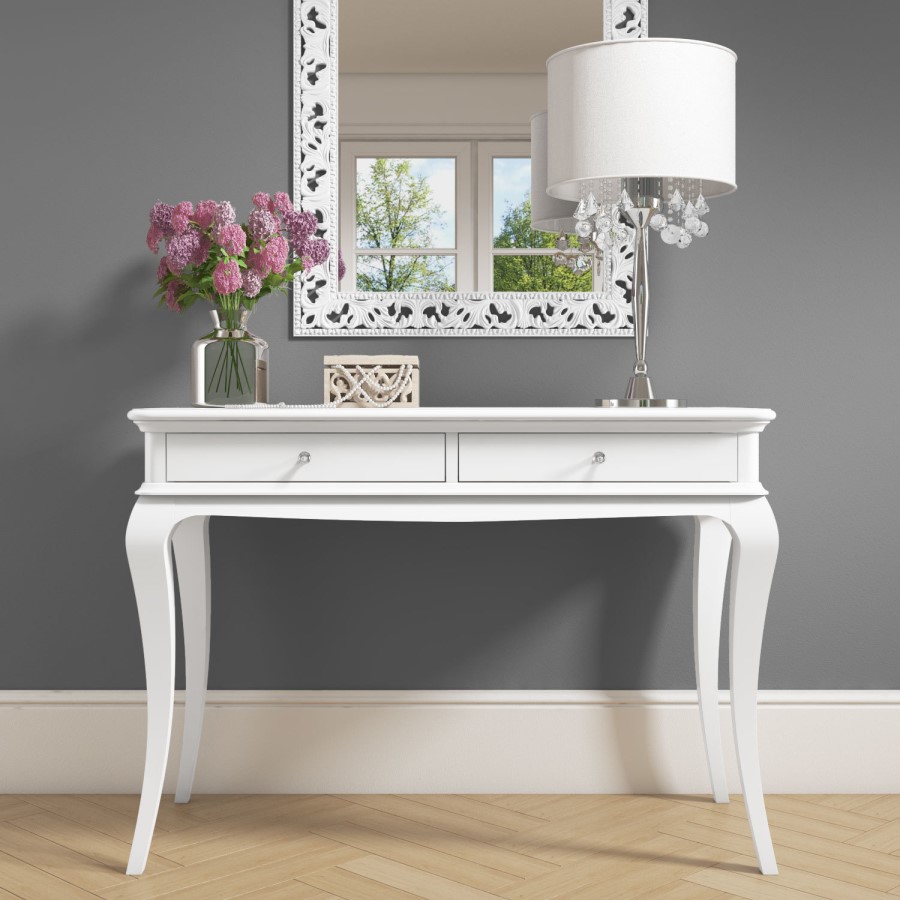GRADE A1 - Florentine French Style Dressing Table in White