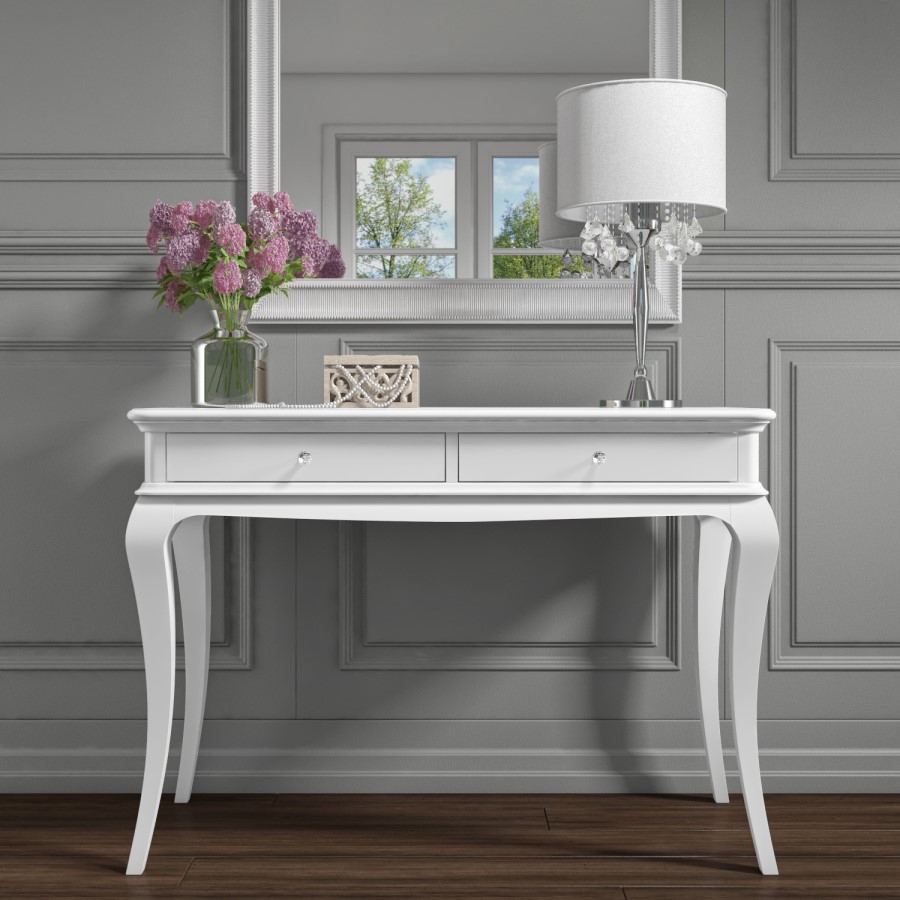 Florentine French Style Dressing Table in White