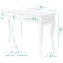 GRADE A1 - Florentine French Style Dressing Table in White