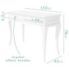 GRADE A2 - Florentine French Style Dressing Table in White