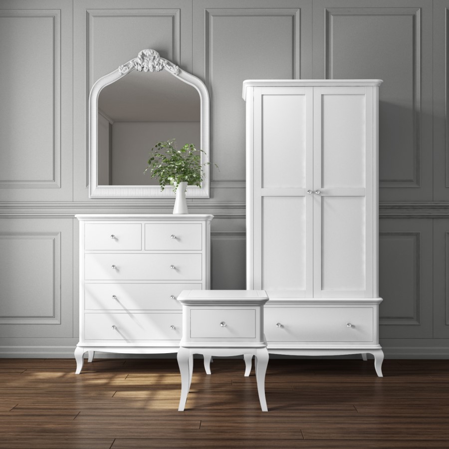Florentine French Style Dressing Table in White