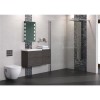 Hudson Reed Grey Wall Hung Bathroom Side Cabinet - W400 x H520mm