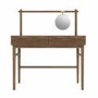 Walnut Mid-Century Dressing Table with Mirror and Drawers - Frances