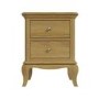 GRADE A1 - Fonteyn Solid Oak Bedside Table with 2 Drawers