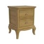 GRADE A1 - Fonteyn Solid Oak Bedside Table with 2 Drawers
