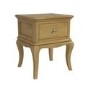 GRADE A1 - Fonteyn Solid Oak Bedside Table with 1 Drawer - French Style