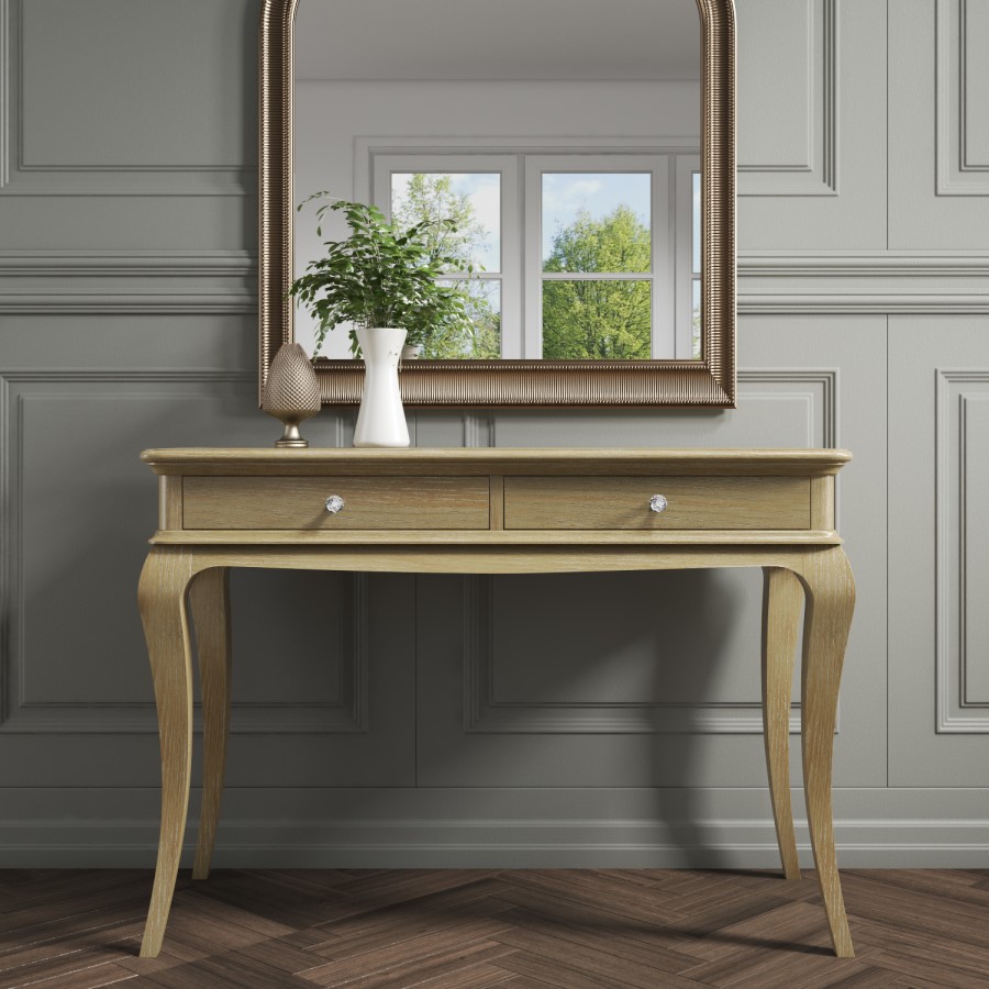 GRADE A1 - Fonteyn Solid Oak Dressing Table - French Style