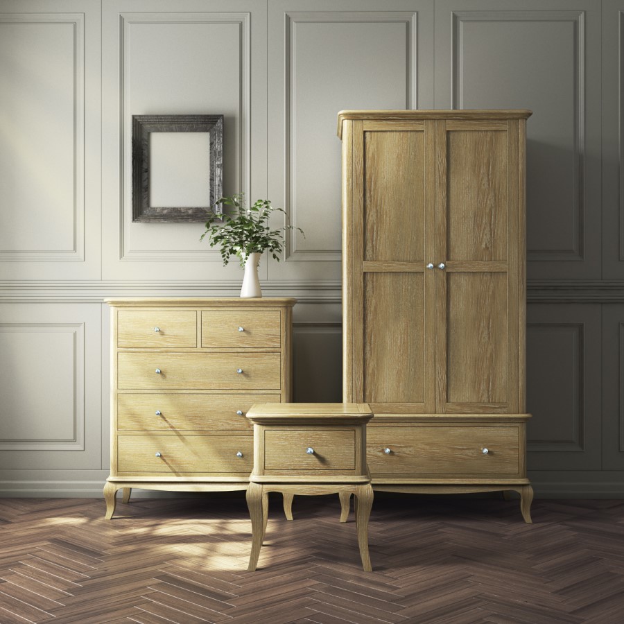 GRADE A1 - Fonteyn Solid Oak Dressing Table - French Style