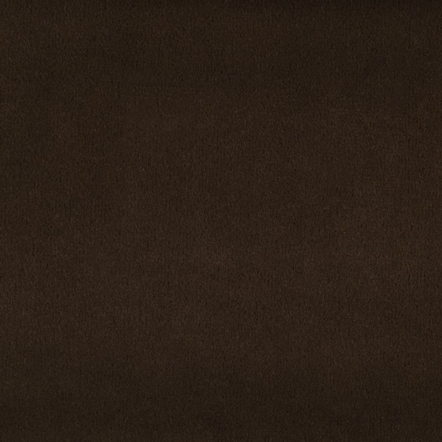 Brown Velvet Swivel Office Chair with Arms - Fenix