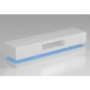 GRADE A2 - Light cosmetic damage - Evoque White High gloss TV Unit with Lower Lighting