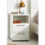 Billi Fame White High Gloss Bedside Table 