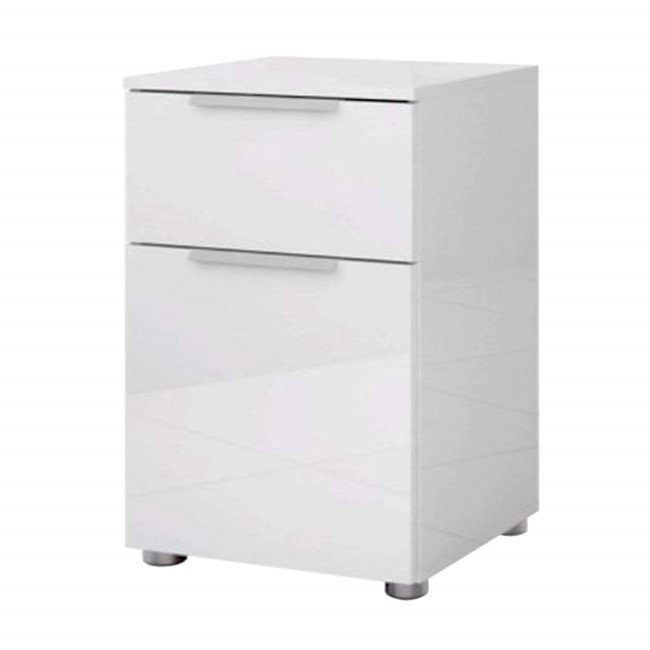 Billi Joy White High Gloss Bedside Table