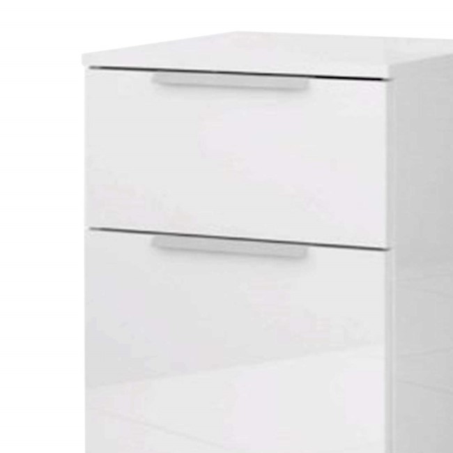 Billi Joy White High Gloss Bedside Table