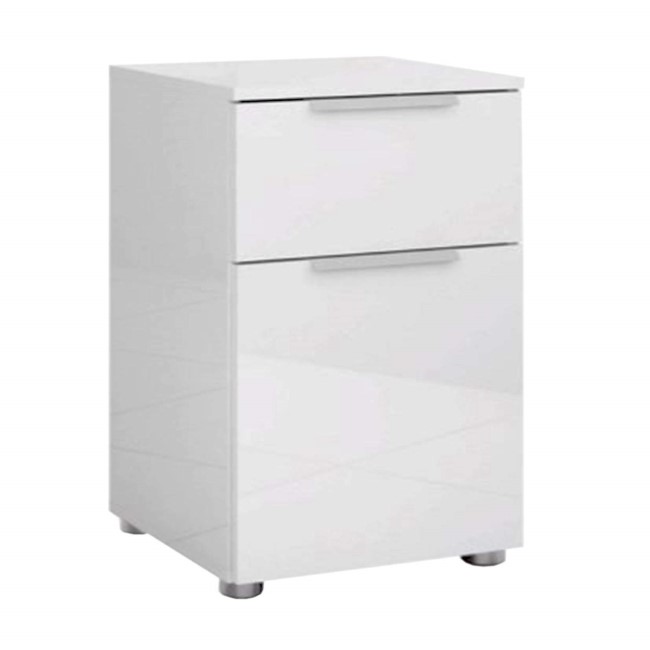 Billi Joy White High Gloss Bedside Table