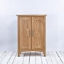 Wiltshire Solid Oak Shoe Cabinet With 3 Adjustable Shelves