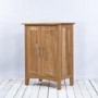 Wiltshire Solid Oak Shoe Cabinet With 3 Adjustable Shelves