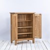 Wiltshire Solid Oak Shoe Cabinet With 3 Adjustable Shelves