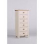 Dove 6 Drawer Tall Boy In Ivory and Ash