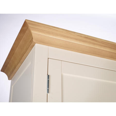Ametis Dove 2 Door 1 Drawer Wardrobe In Ivory and Ash
