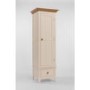 Dove 1 Door 1 Drawer Wardrobe In Ivory and Ash 